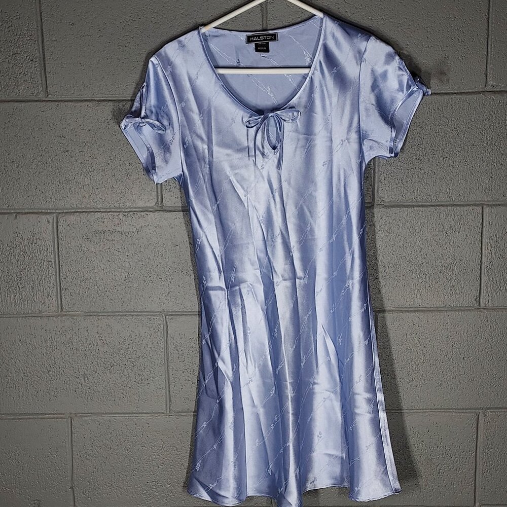 Vintage Halston Silky Lingerie Nightgown Sleepwear - Lavender - Medium
